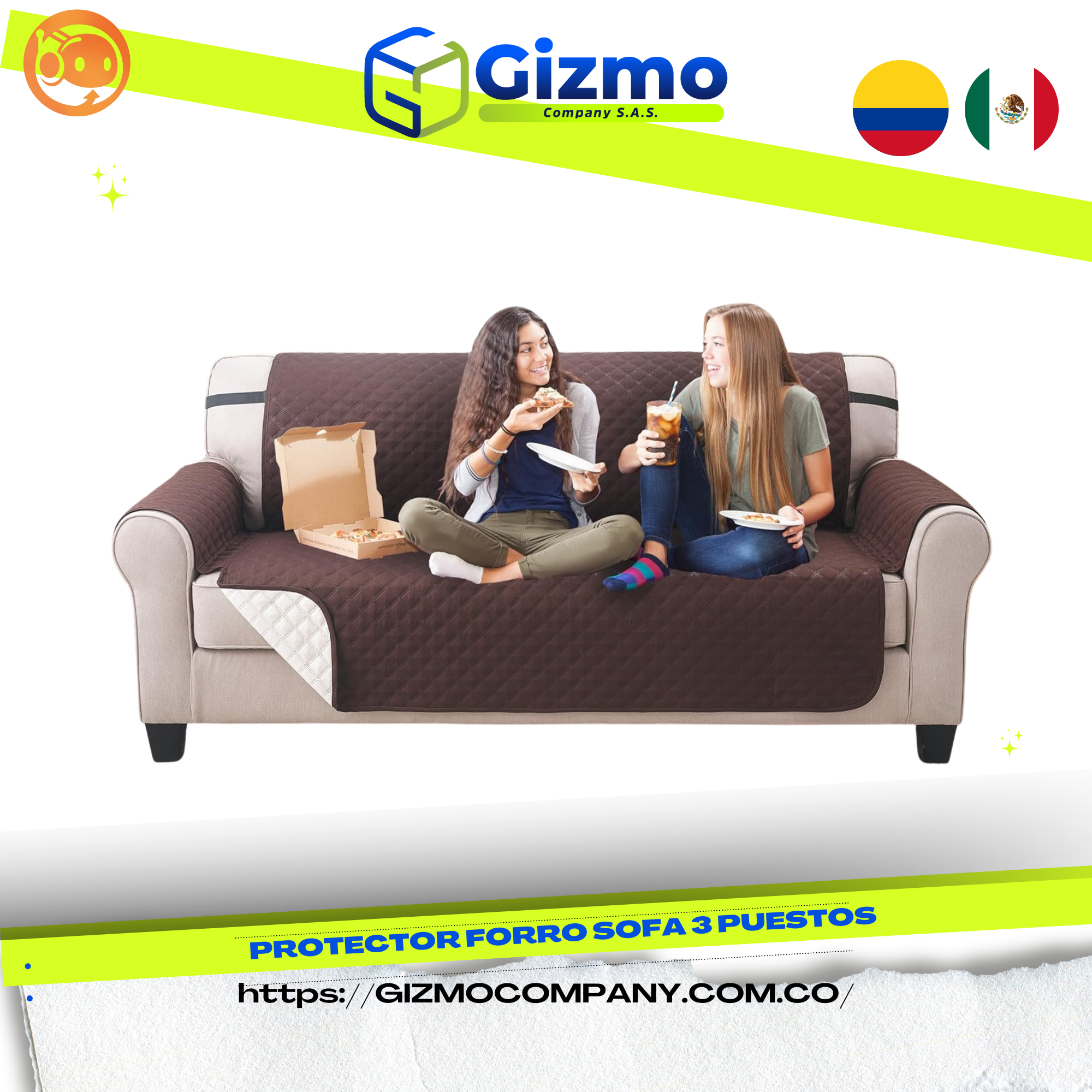 Protector Forro Sofa 3 Puestos